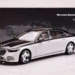 Mercedes Maybach S680 W223 Obsidian Melns Diamond Balts Almost Real 1:18 - image 7 of 7