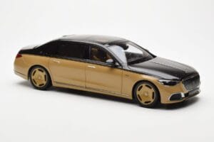 Mercedes Maybach S680 W223 Obsidian Melns Sand Almost Real 1:18 820124 Metāls — attēls 5 no 7