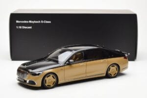 Mercedes Maybach S680 W223 Obsidian Melns Sand Almost Real 1:18 820124 Metāls — attēls 7 no 7