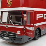Mercedes O317 Porsche Transporter Sarkans CMR 1:18 - image 4 of 12