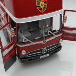 Mercedes O317 Porsche Transporter Sarkans CMR 1:18 - image 6 of 12