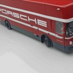 Mercedes O317 Porsche Transporter Sarkans CMR 1:18 - image 9 of 12