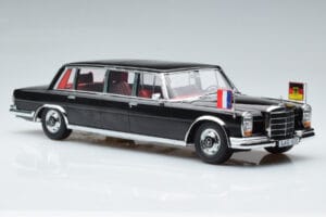 Mercedes 600 Pullman W100 W. Brandt G. Pompidou KK-Scale 1:18 KKDC181134 Metāls — attēls 4 no 6