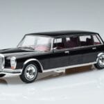 Mercedes 600 LWB Pullman W100 Melns MCG 1:18 MCG18187 Metāls