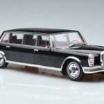 Mercedes 600 LWB Pullman W100 Melns MCG 1:18 MCG18187 Metāls - image 4 of 6