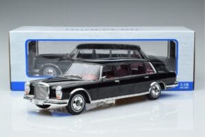 Mercedes 600 LWB Pullman W100 Melns MCG 1:18 MCG18187 Metāls — attēls 6 no 6