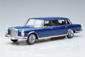 Mercedes S-Class 600 W100 LWB Pullman Tumši Zils MCG 1:18 MCG18189 Metāls