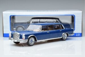Mercedes S-Class 600 W100 LWB Pullman Tumši Zils MCG 1:18 MCG18189 Metāls — attēls 6 no 6