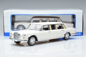 Mercedes S-Class 600 W100 LWB Pullman Balts MCG 1:18 MCG18188 Metāls — attēls 6 no 6
