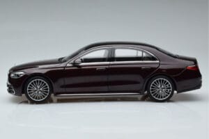 Mercedes S-Class W223 AMG Line Sarkans Norev 1:18 183804 Metāls — attēls 5 no 8
