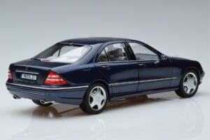 Mercedes S55 AMG W220 Zils Norev 1:18 183817 Metāls — attēls 3 no 7