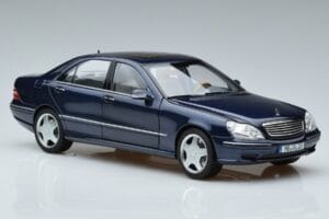 Mercedes S55 AMG W220 Zils Norev 1:18 183817 Metāls — attēls 5 no 7