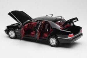 Mercedes S600 W140 Melns Norev 1:18 183722 Metāls — attēls 5 no 8