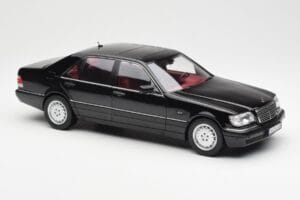 Mercedes S600 W140 Melns Norev 1:18 183722 Metāls — attēls 6 no 8