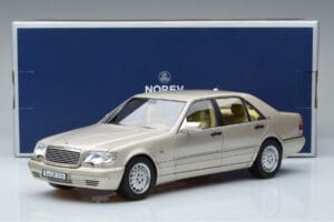 Mercedes S600 W140 Sudrabs Norev 1:18 183723 Metāls — attēls 7 no 7