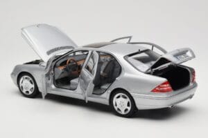 Mercedes S600 W220 Sudraba Metallic Norev 1:18 183810 Metāls — attēls 5 no 8