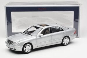 Mercedes S600 W220 Sudraba Metallic Norev 1:18 183810 Metāls — attēls 8 no 8