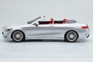 Mercedes AMG S65 A217 Kabriolets Sudrabs GT Spirit 1:18 GT764 Sveķi — attēls 3 no 6