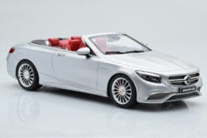 Mercedes AMG S65 A217 Kabriolets Sudrabs GT Spirit 1:18 GT764 Sveķi — attēls 4 no 6