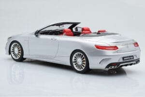 Mercedes AMG S65 A217 Kabriolets Sudrabs GT Spirit 1:18 GT764 Sveķi — attēls 5 no 6