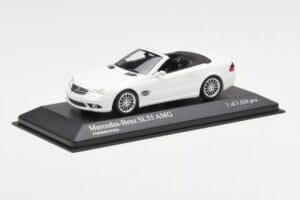 Mercedes SL 55 AMG R230 Balts Minichamps 1:43 400036170 Metāls — attēls 2 no 4