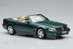 Mercedes SL500 R129 Zaļš Metallik Norev 1:18 183753 Metāls — attēls 6 no 8
