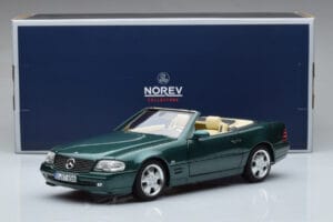Mercedes SL500 R129 Zaļš Metallik Norev 1:18 183753 Metāls — attēls 8 no 8