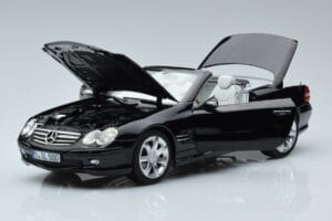 Mercedes SL500 R230 Melns Norev 1:18 183840 Metāls — attēls 2 no 8
