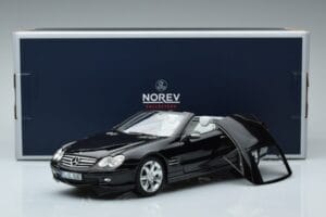 Mercedes SL500 R230 Melns Norev 1:18 183840 Metāls — attēls 8 no 8