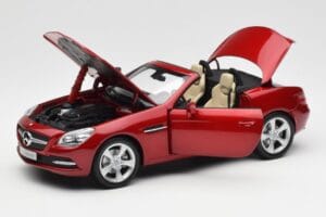 Mercedes SLK R172 Designo Zircon Sarkans Minichamps 1:18 B66960513 Metāls — attēls 2 no 8