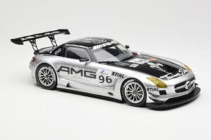 Mercedes SLS AMG GT3 #96 M. Hakkinen AMG Customer Sports 6 Hours of Zhuhai ILMC 2011 Minichamps 1:18 B66960197 Metāls — attēls 4 no 6