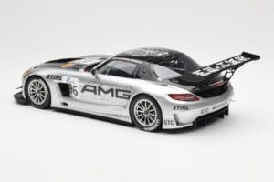 Mercedes SLS AMG GT3 #96 M. Hakkinen AMG Customer Sports 6 Hours of Zhuhai ILMC 2011 Minichamps 1:18 B66960197 Metāls — attēls 5 no 6