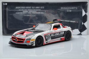 Mercedes SLS AMG GT3 Munnich Motorsport #38 M. Basseng / M. Winkelhock Champions FIA GT1 World Championship 2012 Minichamps 1 — attēls 6 no 6