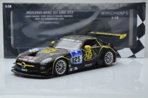Mercedes SLS AMG GT3 Rowe Racing #125 Zehe / Bullitt / Renger / Hartung ADAC 24 Hours of Nurburgring 2013 Minichamps 1:18 151 — attēls 6 no 6
