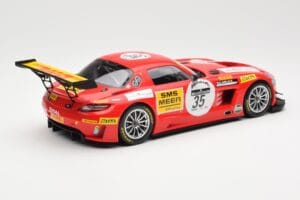 Mercedes SLS AMG GT3 #35 Team Black Falcon T. Heyer / Jafer / Lemeret 24 Hours of Spa 2011 Minichamps 1:18 151113135 Metāls — attēls 2 no 6