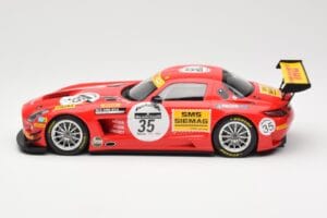Mercedes SLS AMG GT3 #35 Team Black Falcon T. Heyer / Jafer / Lemeret 24 Hours of Spa 2011 Minichamps 1:18 151113135 Metāls — attēls 3 no 6