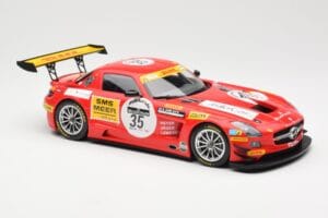 Mercedes SLS AMG GT3 #35 Team Black Falcon T. Heyer / Jafer / Lemeret 24 Hours of Spa 2011 Minichamps 1:18 151113135 Metāls — attēls 4 no 6