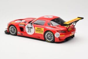 Mercedes SLS AMG GT3 #35 Team Black Falcon T. Heyer / Jafer / Lemeret 24 Hours of Spa 2011 Minichamps 1:18 151113135 Metāls — attēls 5 no 6