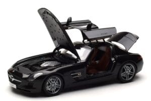 Mercedes SLS AMG Obsidian Melns Metaliks Minichamps 1:18 B66960042 Metāls — attēls 2 no 7