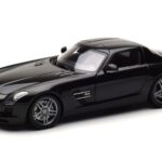 Mercedes SLS AMG Obsidian Melns Metaliks Minichamps 1:18
