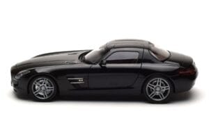 Mercedes SLS AMG Obsidian Melns Metaliks Minichamps 1:18 B66960042 Metāls — attēls 4 no 7