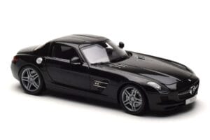 Mercedes SLS AMG Obsidian Melns Metaliks Minichamps 1:18 B66960042 Metāls — attēls 5 no 7