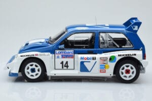 MG Metro 6R4 #14 D. Llewellin / P. Short RAC Rally 1986 IXO 1:18 18RMC068C Metāls — attēls 3 no 6