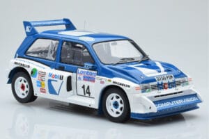 MG Metro 6R4 #14 D. Llewellin / P. Short RAC Rally 1986 IXO 1:18 18RMC068C Metāls — attēls 4 no 6