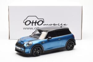 Mini Cooper S F56 Island Zils Otto 1:18 OT982 Sveķi — attēls 6 no 6