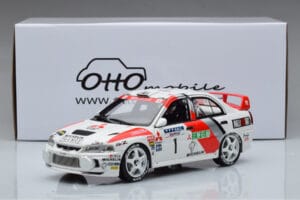 Mitsubishi Lancer Evo 4 T. Makinen / S. Harjanne Rally Catalunya 1997 Otto 1:18 OT409 Sveķi — attēls 6 no 6