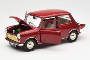Morris Mini Minor Sarkans Kyosho 1:18 08964R Metāls — attēls 2 no 8