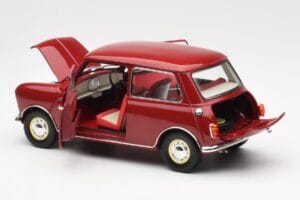Morris Mini Minor Sarkans Kyosho 1:18 08964R Metāls — attēls 5 no 8