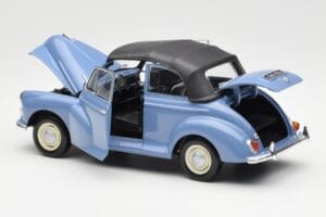Morris Minor Kabriolets Zils Minichamps 1:18 150137030 Metāls — attēls 5 no 8