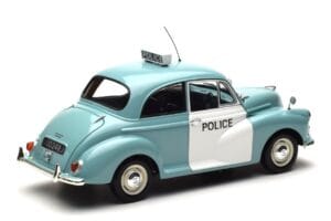 Morris Minor Policija Zils & Balts Minichamps 1:18 150137090 Metāls — attēls 3 no 8